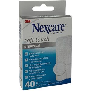 3M Nexcare Soft Touch - Cerotto Traspirante Morbido, 40 cerotti assortiti