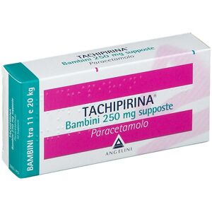 Angelini Tachipirina Bambini 250mg Paracetamolo Antipiretico e Analgesico, 10 Supposte