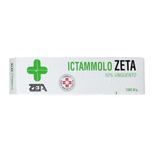 Zeta Farmaceutici Ictammolo Zeta 10% Unguento per Infezioni e Infiammazioni Cutanee, 30g
