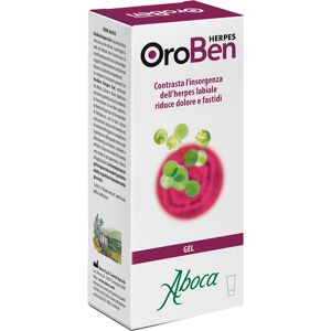 Aboca OroBen - Herpes Gel Contrasta l'Herpes Labiale e Riduce il Fastidio, 8ml