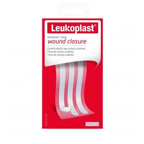 bsn medical leukoplast leukosan - strip cerotti elastici per sutura, 10 strisce