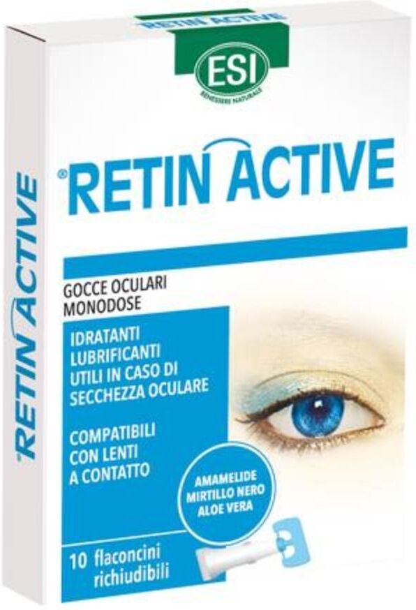 esi retin active - gocce oculari monodose idratanti lubrificanti, 10 flaconcini