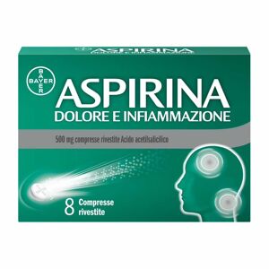 Bayer Aspirina Dolore Inf Dolore E Infiammazione, Antidolorifico E Antinfiammatorio, 8 Compresse