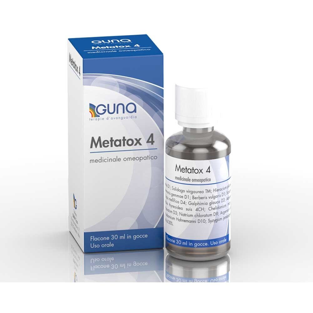 Guna Metatox 4 Medicinale Omeopatico in Gocce Prodotto Dimagrante, 30ml