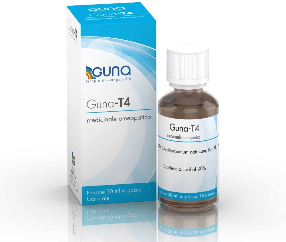 Guna T4 D6 Medicinale Omeopatico in Gocce per il Benessere dell'Organismo, 30ml