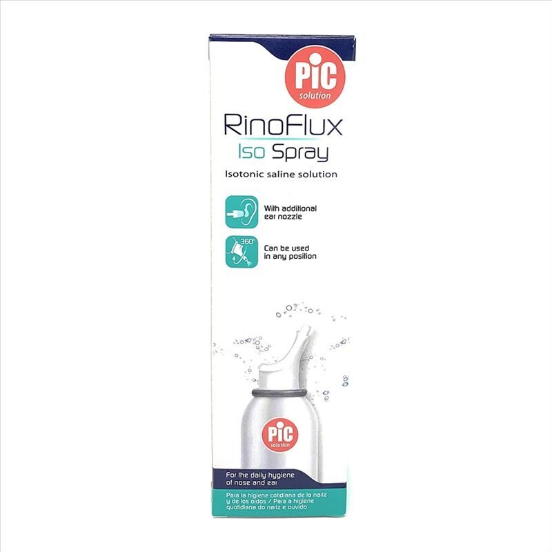 Pic RinoFlux Iso Spray Soluzione Fisiologica Isotonica Naso E Orecchie, 100ml