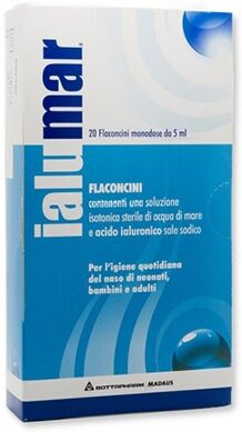 Mylan Ialumar Soluzione Isotonica Sterile di Acqua di Mare, 20 Flaconcini x 5ml