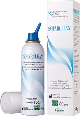 Sofar Sofarclean Soluzione Fisiologica Sterile Pressurizzata, 150ml