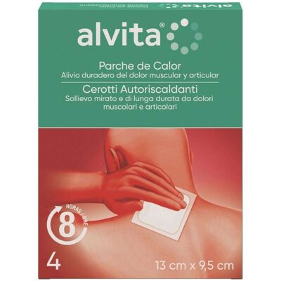 Alvita Cerotto Autoriscaldante Dispositivo Medico, 4 cerotti 13 x 9,5cm Alvita Cerotto Autoriscaldante Dispositivo Medico, 4 cerotti 13 x 9,5cm