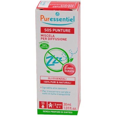 Puressentiel SOS Punture - Miscela di oli essenziali repellente per le zanzare, 30 ml Puressentiel SOS Punture - Miscela di oli essenziali repellente per le zanzare, 30 ml