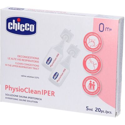 Chicco Physioclean Soluzione Salina Ipertonica - Decongestionante Nasale Chicco Physioclean Soluzione Salina Ipertonica - Decongestionante Nasale