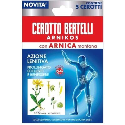 Bertelli Cerotto Arnikos con Arnica Montana ad Azione Lenitiva, 5 cerotti Bertelli Cerotto Arnikos con Arnica Montana ad Azione Lenitiva, 5 cerotti
