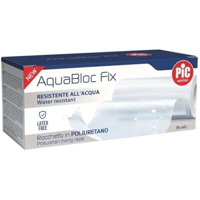 Pic AquaBloc Fix - Cerotto traspirante e impermeabile per le medicazioni, 1 rotolo da 10 cm x 2 m Pic AquaBloc Fix - Cerotto traspirante e impermeabile per le medicazioni, 1 rotolo da 10 cm x 2 m