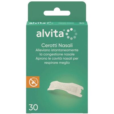 Alvita Cerotto Nasale - Migliora Respirazione & Sonno - 30 pz Alvita Cerotto Nasale - Migliora Respirazione & Sonno - 30 pz