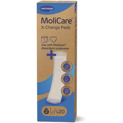 Hartmann MoliCare X-Change Pads Assorbenti Monouso, 20 assorbenti Hartmann MoliCare X-Change Pads Assorbenti Monouso, 20 assorbenti