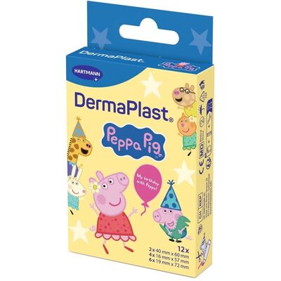 Hartmann DermaPlast Peppa Pig Cerotti Assortiti per Bambini, 12 cerotti Hartmann DermaPlast Peppa Pig Cerotti Assortiti per Bambini, 12 cerotti