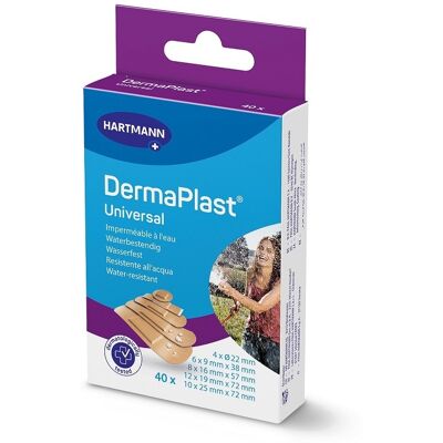 Hartmann DermaPlast Universal - 5 formati - 40 pezzi - Cerotto Hartmann DermaPlast Universal - 5 formati - 40 pezzi - Cerotto