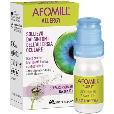 Montefarmaco Afomill Allergy Gocce oculari per allergie e irritazioni, 10 ml Montefarmaco Afomill Allergy Gocce oculari per allergie e irritazioni, 10 ml