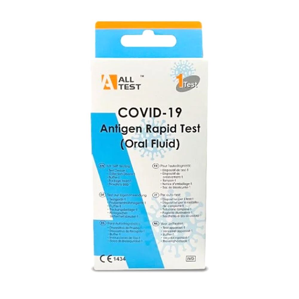 Alltest Test Antigenico Rapido COVID-19 su Fluido Orale Salivare, 1 Kit