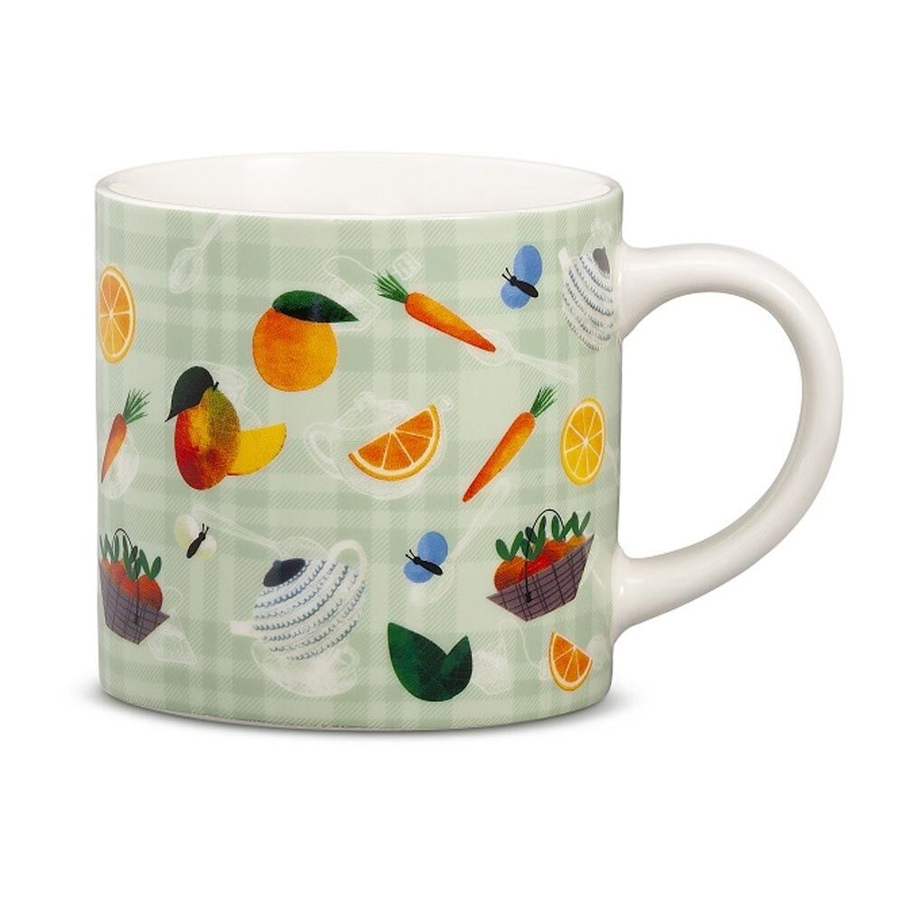 Neavita Happy Fruits - Mug Tazza in Ceramica Verde