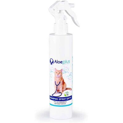Aloe Plus Pet Aloe Plus Shampoo Spray Antibatterico per Gatti, 250ml Aloe Plus Pet Aloe Plus Shampoo Spray Antibatterico per Gatti, 250ml