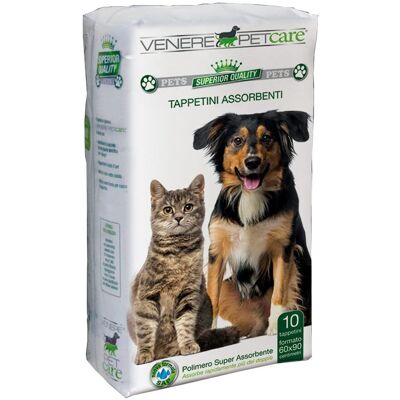 Dermacotone Venere Pet Care Tappetini Assorbenti 60 x 90cm, 10 tappetini Dermacotone Venere Pet Care Tappetini Assorbenti 60 x 90cm, 10 tappetini