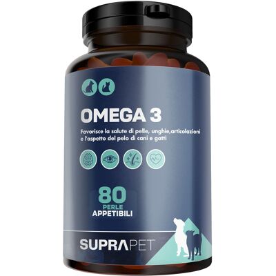 Suprapet Omega 3 per animali 80 compresse - Integratore Suprapet Omega 3 per animali 80 compresse - Integratore