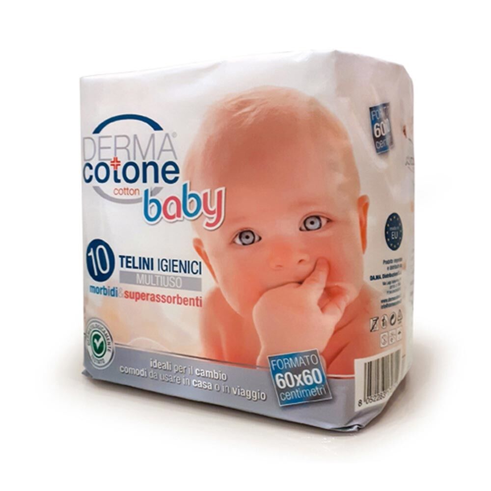 Dermacotone Baby - Telini Igienici Multiuso, 10 Telini