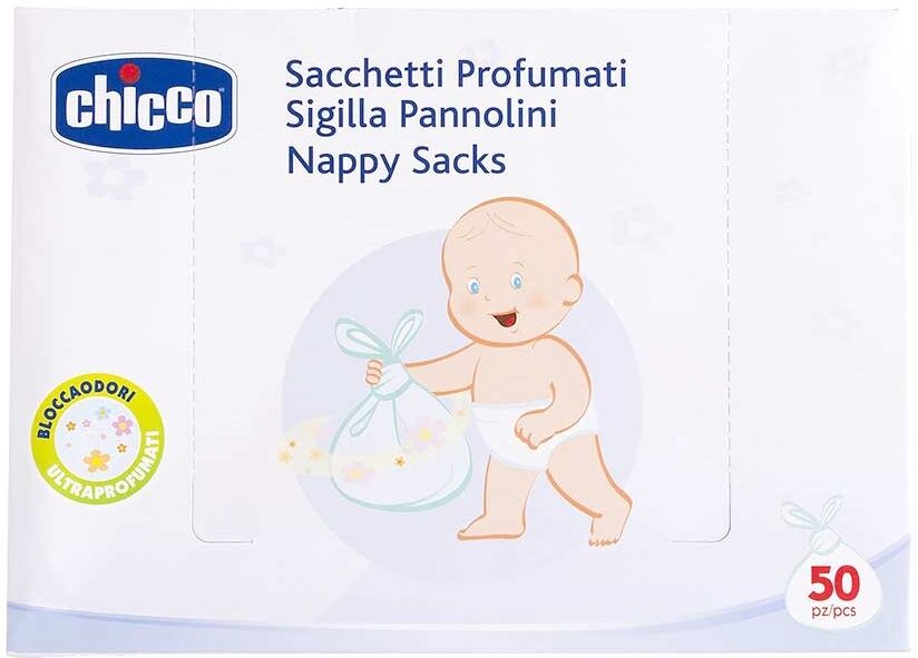 Chicco Sacchetti Profumati Sigilla Pannolini, 50 Pezzi