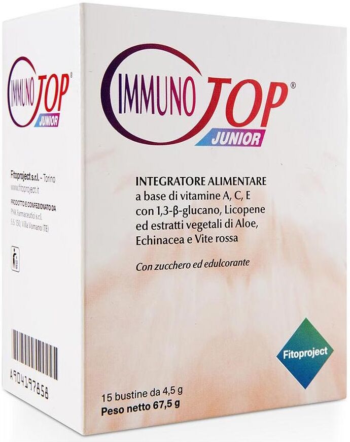 Fitoproject Immunotop Junior Integratore Alimentare 15 Buste 4.5 gr