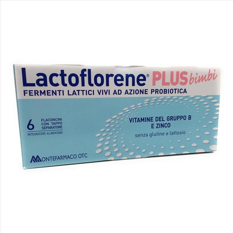 Lactoflorene Bimbi Plus Integratore Fermenti Lattici 6 Flaconcini