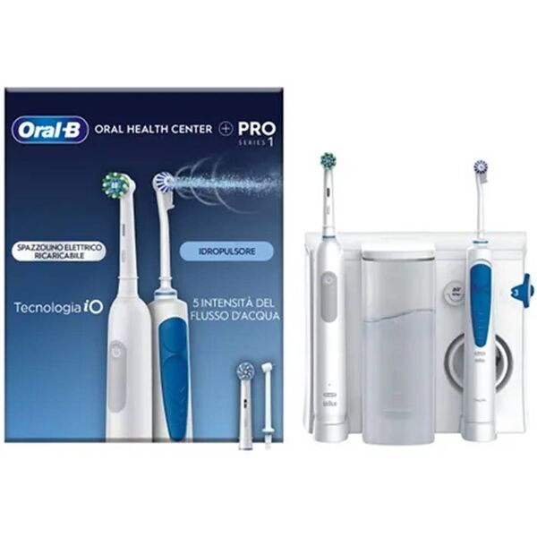 oral-b idropulsore + spazzolino elettrico pro series 1 con testine di ricambio