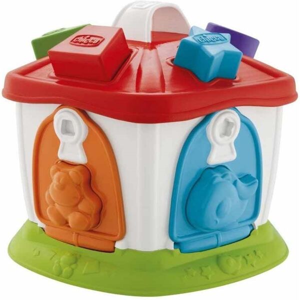 chicco gioco 2in1 cottage degli animali gioco di incastri per bambini, 1 pezzo