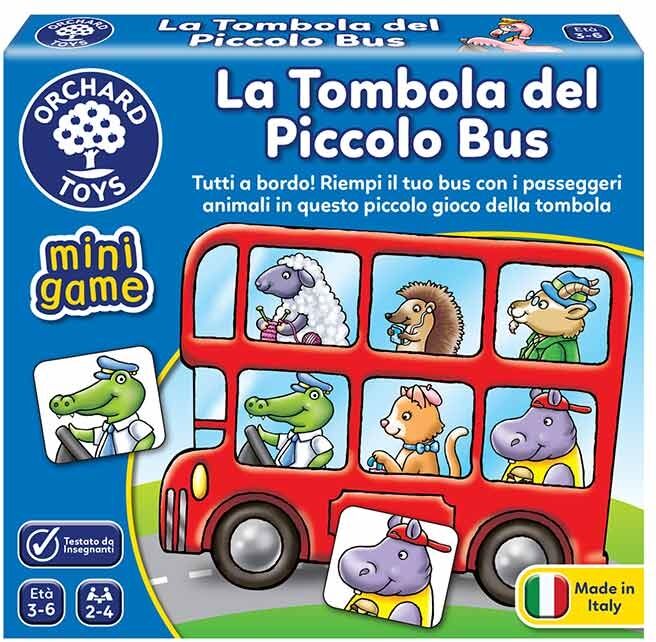 Orchard Toys Mini Game La Tombola del Piccolo Bus Gioco Bambini 3-6 Anni,1 Pezzo