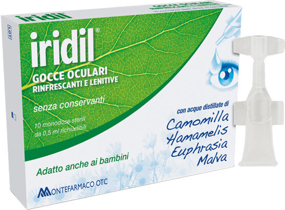 MONTEFARMACO OTC SPA Gocce Oculari Iridil 10 Ampolle Monodose Richiudibili 0,5 Ml MONTEFARMACO OTC SPA Gocce Oculari Iridil 10 Ampolle Monodose Richiudibili 0,5 Ml