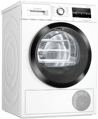 Bosch Asciugatrice Serie 6 WTW85T08IT a Pompa di Calore Libera Installazione Caricamento Frontale A++ Bianco