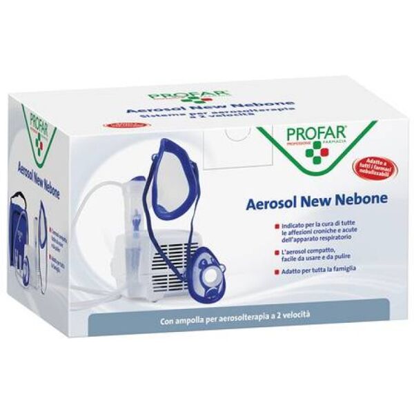 federfarma.co spa profar aerosol new nebone apparecchio per aerosolterapia 1 pezzo