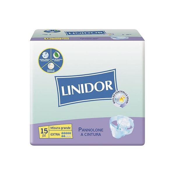 fater adult pannolone linidor a cintura extra misura grande 15 pezzi