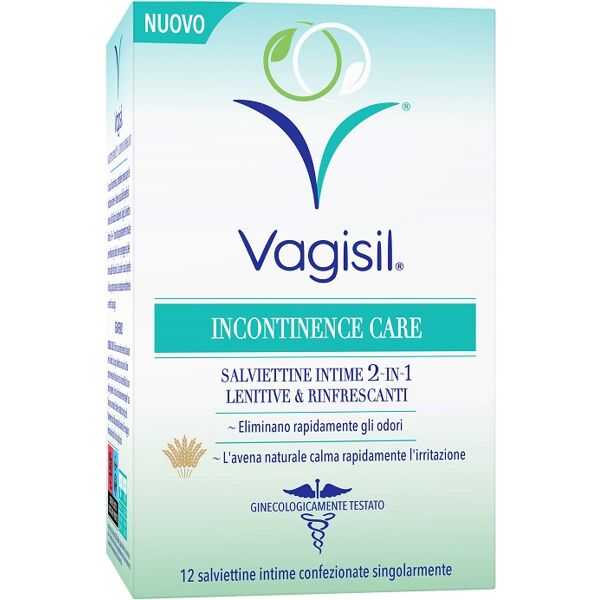 combe italia srl vagisil incontinence care salviettine intime 2in1 lenitive e rinfrescanti