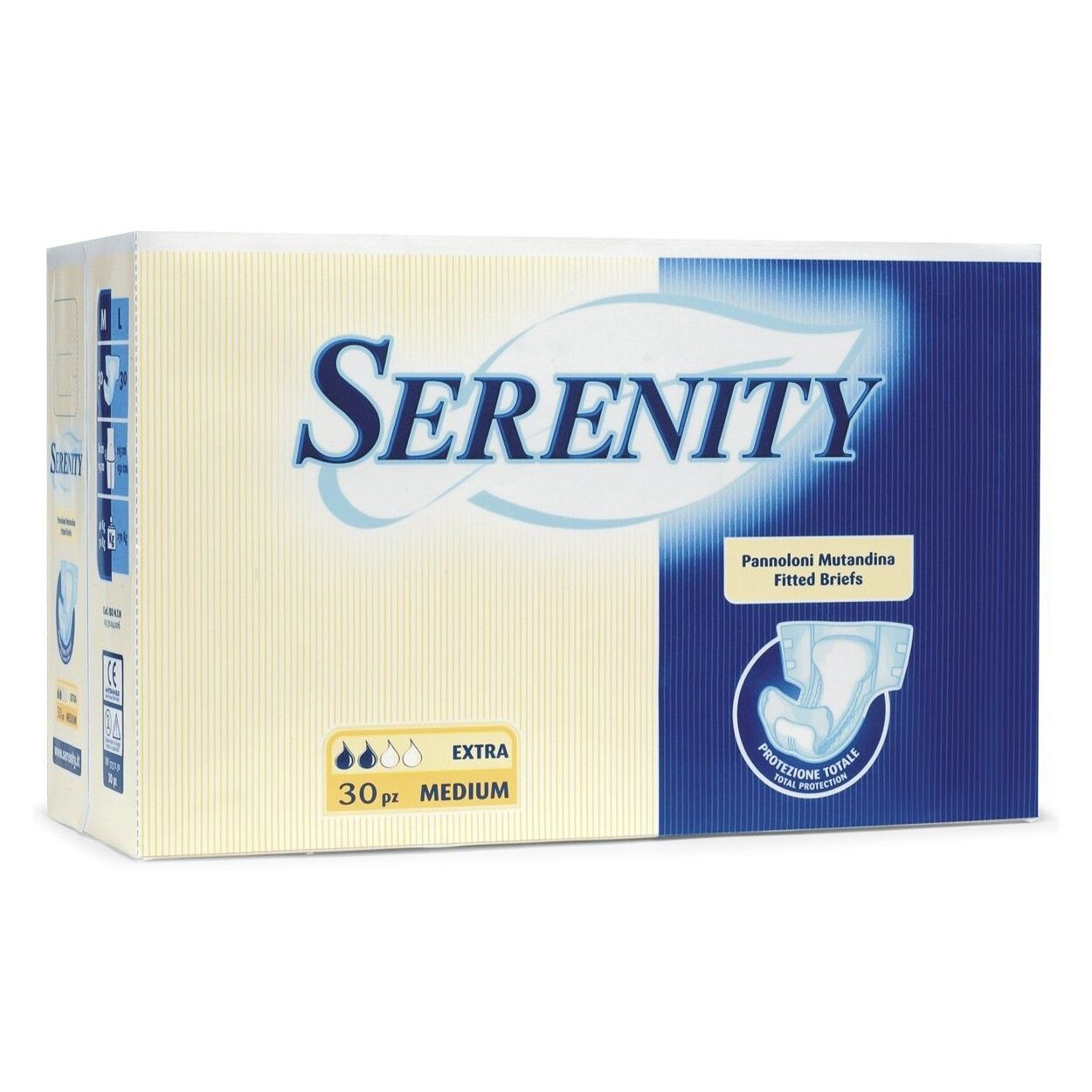 serenity spa serenity pannolone mutandina classico extra m 30 pezzi