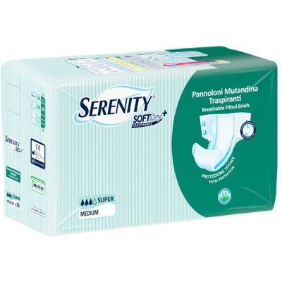 Pannoloni Mutandina Traspiranti Soft Dry Super Serenity Taglia M 15 Pezzi Pannoloni Mutandina Traspiranti Soft Dry Super Serenity Taglia M 15 Pezzi