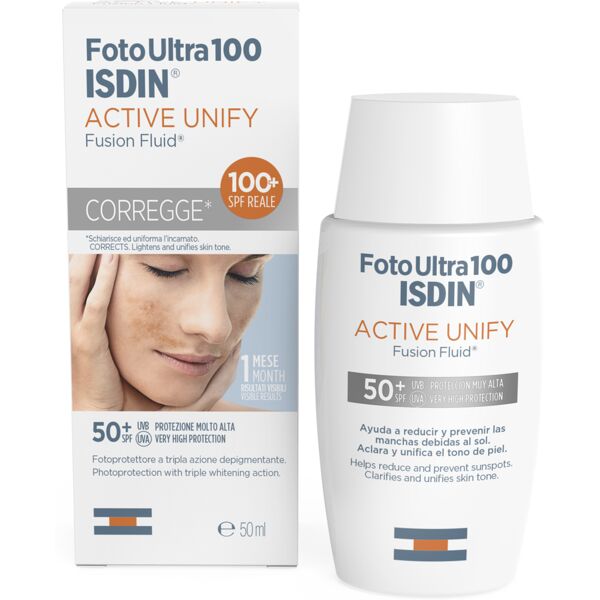 isdin srl isdin fotoultra active unify fusion fluid spf 100+ 50ml