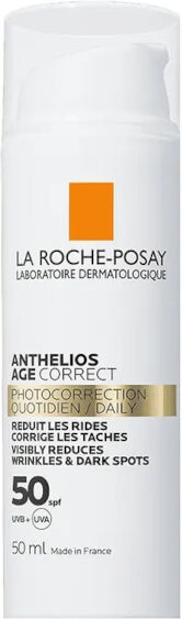 l'oreal la roche-posay anthelios age correct crema solare trattamento foto-correttivo 50spf 50ml