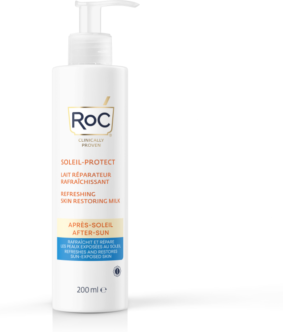 luxury lab cosmetics soleil protect latte dopo sole rinfrescante rigenerante roc 200ml