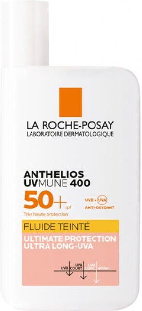 l'oreal anthelios uvmune 400 fluido colorato spf50+ la roche posay 50ml