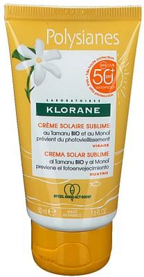 klorane crema solare sublime spf 50+ viso 50ml