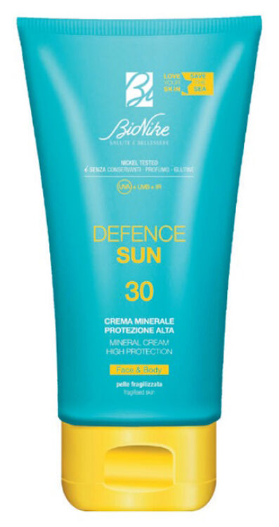 bionike defence sun crema minerale viso/corpo 100ml spf30