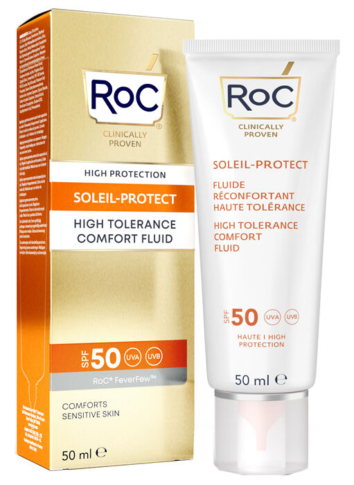 luxury lab cosmetics roc flu sol viso spf50 et