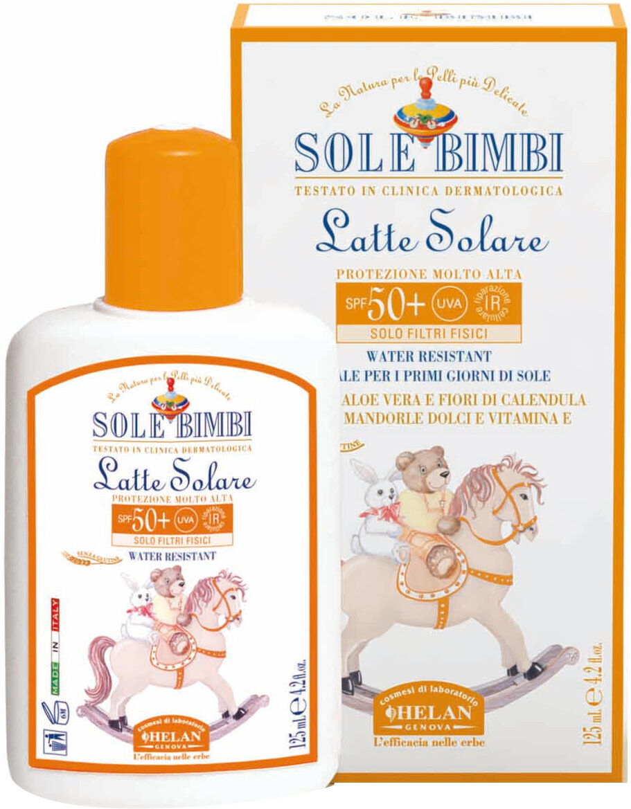 helan cosmesi srl sole bimbi latte fp50+125ml