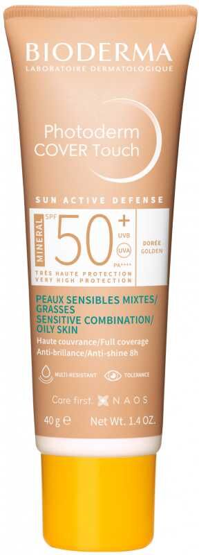 Photoderm Cover Touch Mineral Spf50+ Dorée Bioderma 40g